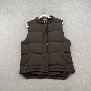 J. Crew Mens Goose Waterfowl Down Puffer Vest Size‎ XL Brown Durable Outerwear